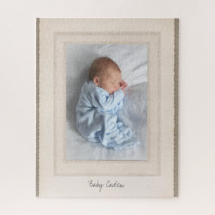 Puzzle Mat vintage des années 1940 avec insertion photo 