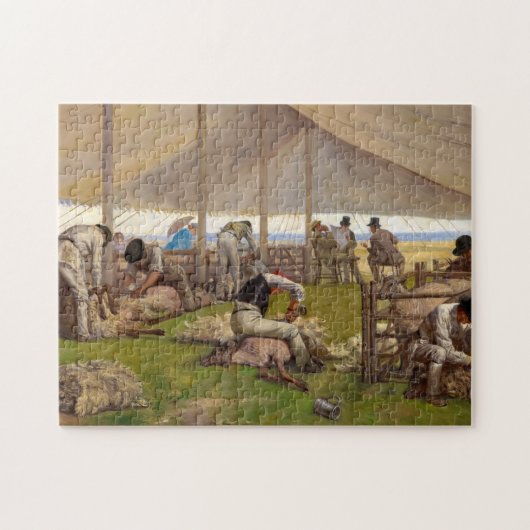 Puzzle Match d'audience de mouton, 1875 par Eyre Crowe (Horizontal)