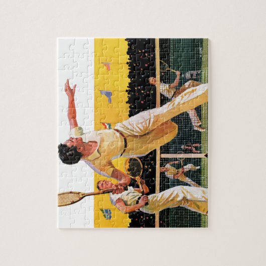 Puzzle Match de tennis double (Vertical)