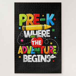 Puzzle Maternelle où l'aventure commence Retour à l'école