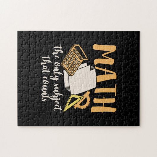 Puzzle Math Enseignant Math Le Seul Sujet (Horizontal)