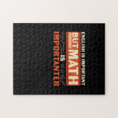Puzzle Math Enseignant Math Math est important (Horizontal)