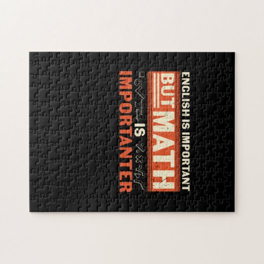 Puzzle Math Enseignant Math Math est important (Horizontal)