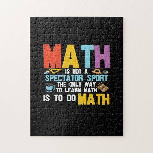 Puzzle Math Enseignant Math Math N'Est Pas Un Spectateur (Vertical)