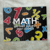 PUZZLE MATH THE ONLY SUBJECT THAT COUNTS