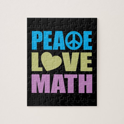 Puzzle Maths d'amour de paix (Vertical)