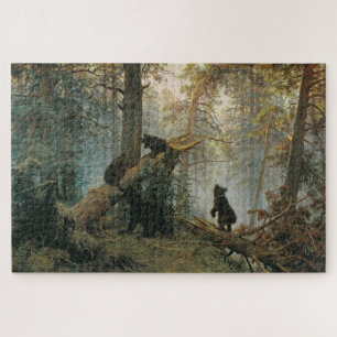 Puzzle Matin dans une forêt de pins