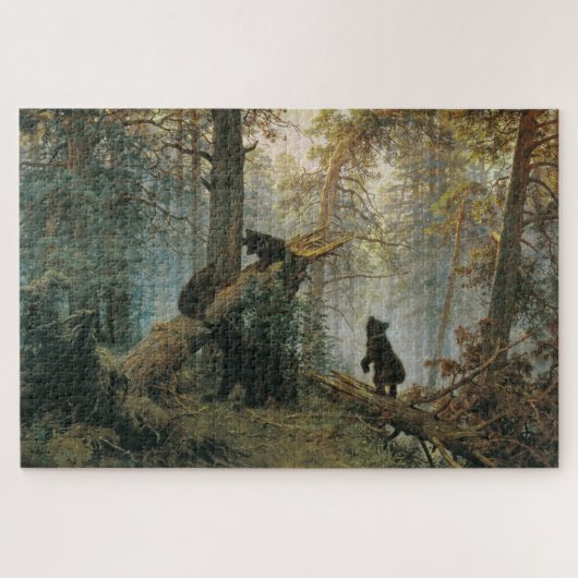 Puzzle Matin dans une forêt de pins (Horizontal)