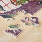 Puzzle Matin de Noël vintage, enfants avec cadeaux (Côté)