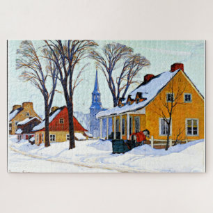 Puzzle Matin d'hiver, art raffiné de Clarence Gagnon