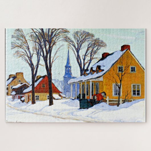 Puzzle Matin d'hiver, art raffiné de Clarence Gagnon (Horizontal)