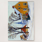 Puzzle Matin d'hiver, art raffiné de Clarence Gagnon (Vertical)