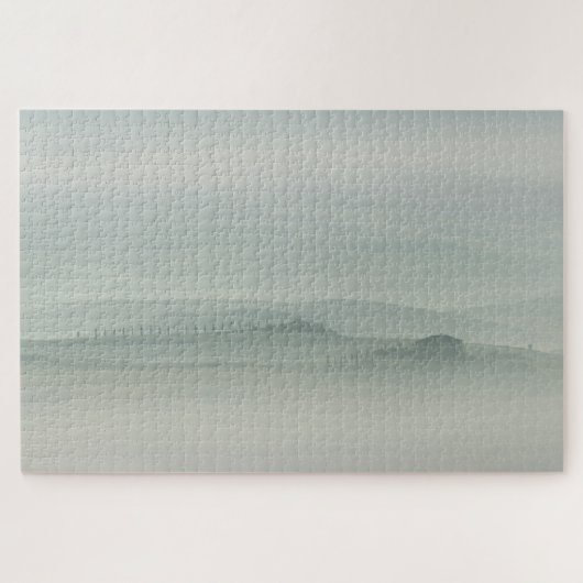 Puzzle Matin en pastel en Toscane brumeuse (Horizontal)