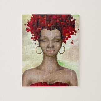 Puzzle Matin rouge fou de cheveux