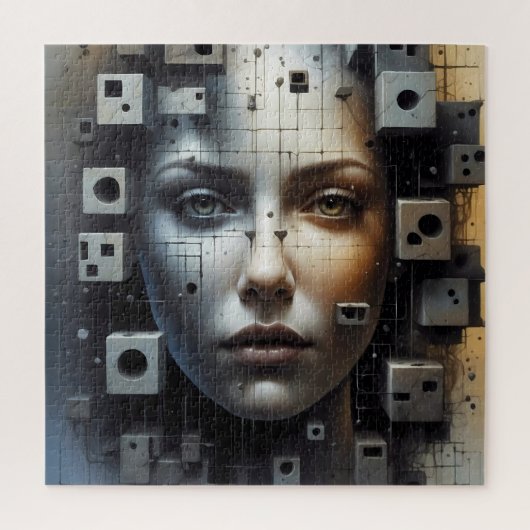 Puzzle Matrice d'art Abstraite fille (Vertical)
