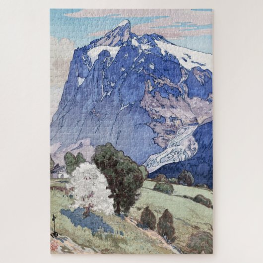 Puzzle Matterhorn, Hiroshi Yoshida, coupe de bois (Vertical)