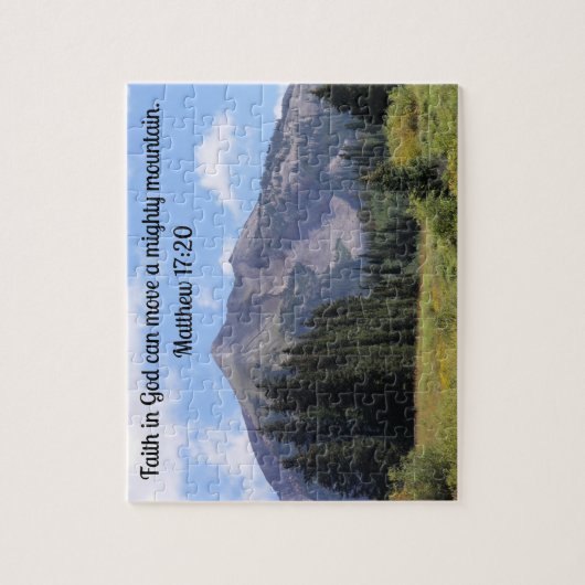 Puzzle Matthieu 17:20 La foi en Dieu peut déplacer un pui (Vertical)