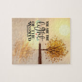 Puzzle Matthieu 5:14 Vous êtes la Lumière de la Bible Mon (Horizontal)