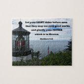 Puzzle Matthieu 5:16 Que votre lumière brille devant les  (Horizontal)