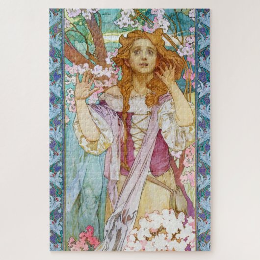 Puzzle Maud Adams comme Jeanne d'Arc, Mucha (Vertical)