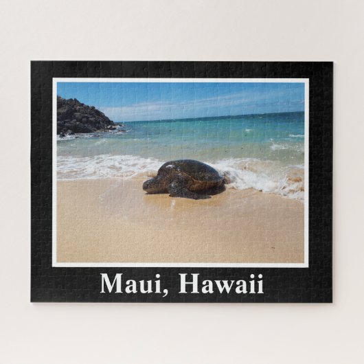 Puzzle Maui Hawaii Image de la tortue marine Nature Océan (Horizontal)