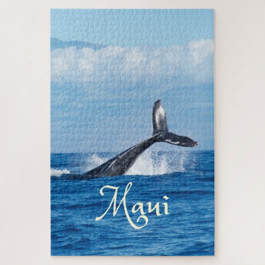 Puzzle Maui Hawaii Ocean Whale Tail (Vertical)