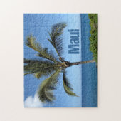 Puzzle Maui Hawaii Palm Tree photo Pittoresque bleue (Vertical)