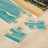 Puzzle Mauritius Illustration Travel Art Vintage (Côté)