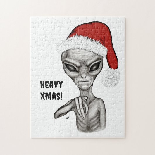 Puzzle Mauvais Alien, Lourds Noël ! (Vertical)