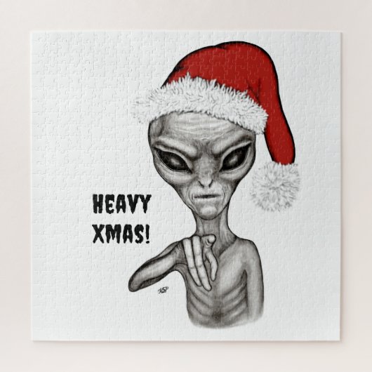 Puzzle Mauvais Alien, Lourds Noël ! (Vertical)