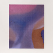 Puzzle « Mauve Mirage Flow » – Abstrait Rose Bleu Pêche (Vertical)