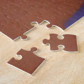 Puzzle « Mauve Mirage Flow » – Abstrait Rose Bleu Pêche (Côté)