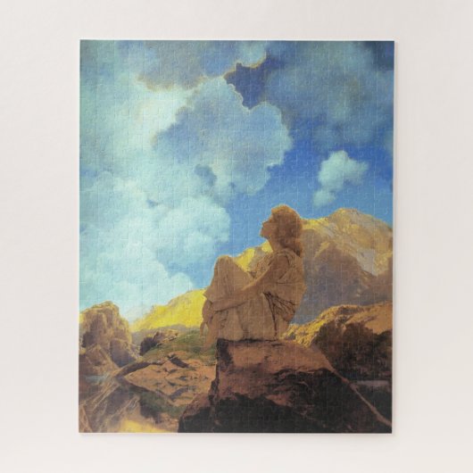 Puzzle Maxfield Parrish Matin 1922 Nuage Bleu Beaux-Arts (Vertical)