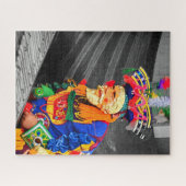 Puzzle Mayan Christmas Performer with Marimba – Colorful  (Horizontal)