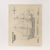 Puzzle Mayflower - Plans de conception de navire SD (Vertical)