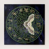 Puzzle Maze et Chouette 13 heures Art d'Imaginaire (Horizontal)