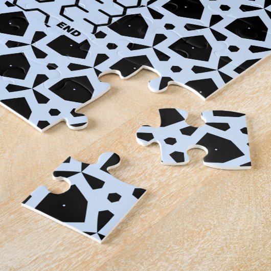 Puzzle Maze Hexagon bleu (Côté)