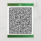 Puzzle Maze sept vert | Cartes d'activité (Devant)