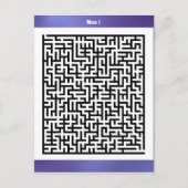 Puzzle Maze un violet | Cartes d'activité (Devant)