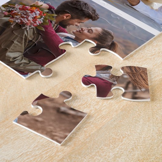 Puzzle Me marierez-vous photo Collage Proposition Surpris (Côté)
