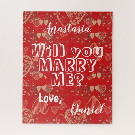 Puzzle Me marierez-vous une proposition de mariage person (Vertical)