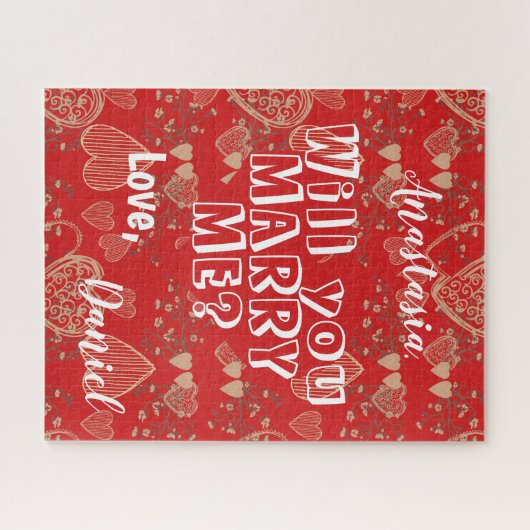 Puzzle Me marierez-vous une proposition de mariage person (Horizontal)