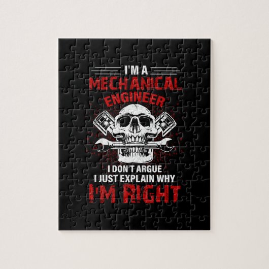 Puzzle Mechanic I Am A Mechanical Engineer (Vertical)