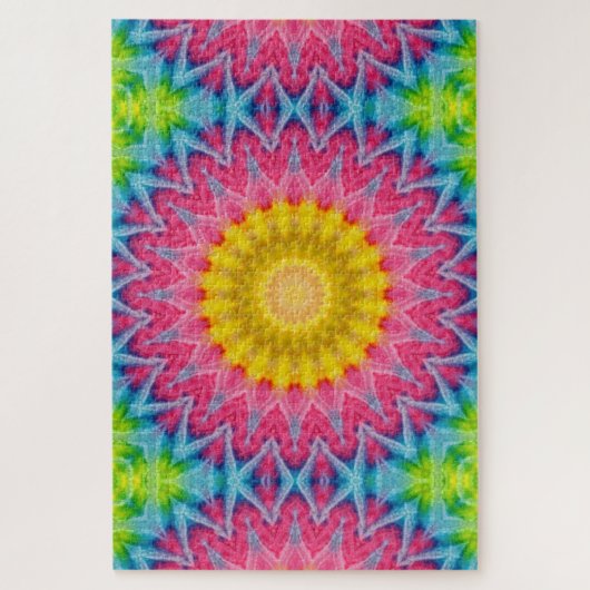 Puzzle Médaillé Abstrait Tie Dye (Vertical)