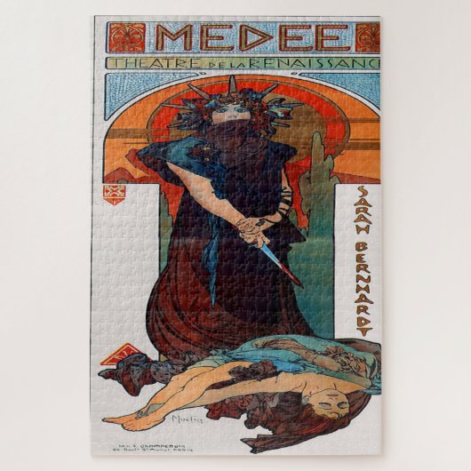Puzzle Medea : Un Art Nouveau captivant (Vertical)