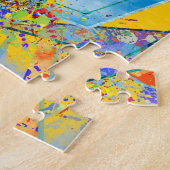 Puzzle Médias mélangés d'abrégé sur chien de Weimaraner (Côté)