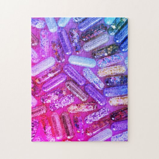 Puzzle Médicament de parties scintillantes d'infirmière (Vertical)