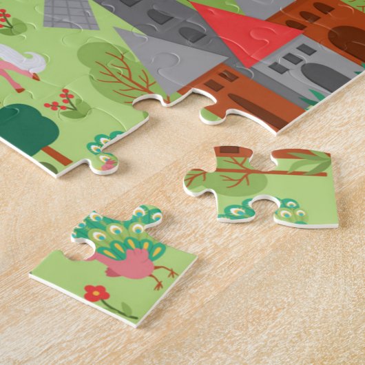 Puzzle Médiéval Fairytale Kingdom Imaginaire Château Enfa (Côté)