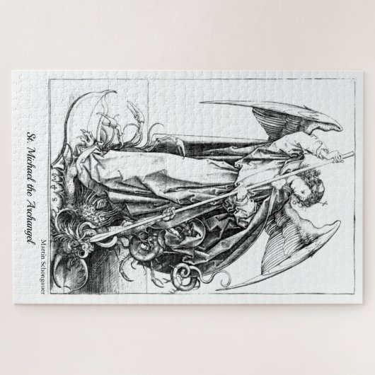 Puzzle Medieval St. Michael the Archangel Classic Art (Horizontal)