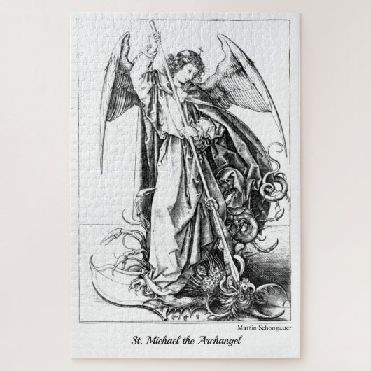 Puzzle Medieval St. Michael the Archangel Classic Art (Vertical)